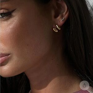 Princess Polly Gold Hoops